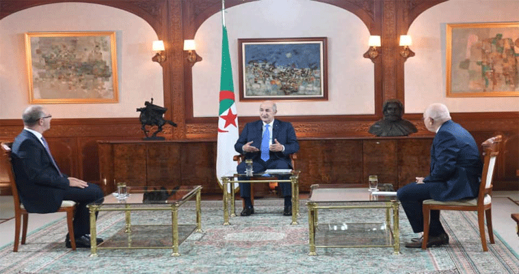 رئيس الجمهورية عبد المجيد تبون يؤكد: الجزائر لن تشـارك في الهرولـة نحو التطبيـع ولن تبــارك هذا المســار