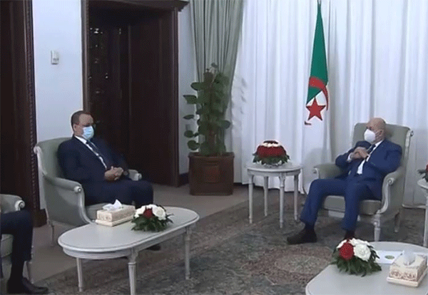  الرئيس تبون يستقبل وزير الشؤون الخارجية الموريتاني   