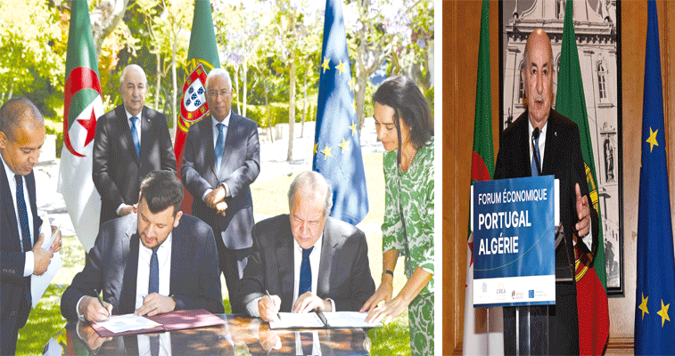 التوقيع على مذكرات تفاهم في عدة مجالات: الرئيس تبون يدعو رجال الأعمال البرتغاليين للاستثمار بقوة في الجزائر